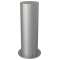Stainless steel post |  204 mm | to be fixed by plugswith base plate  285 mm | total length approx. 600 mm
